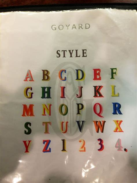 goyard font|goyard hand painted.